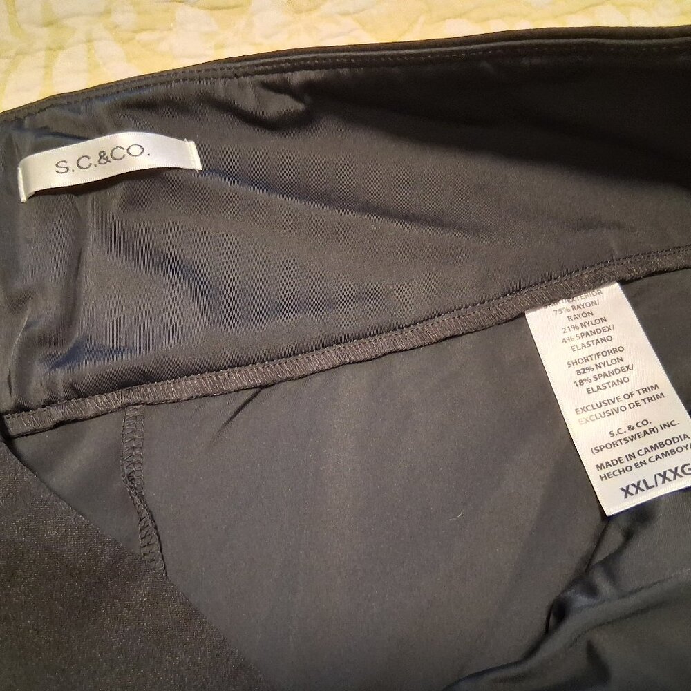 S.C. & Co. Tennis Skort, size XXL, Black - Picture 4 of 6
